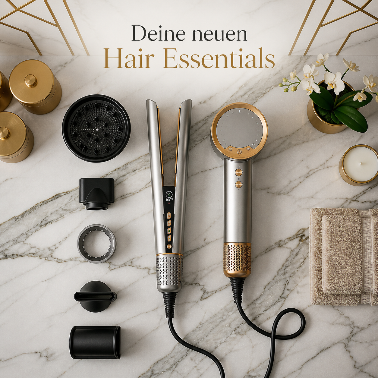 Doyoo Airstraight Haarglätter mit Luft-Technologie (Bundle-Angebot)