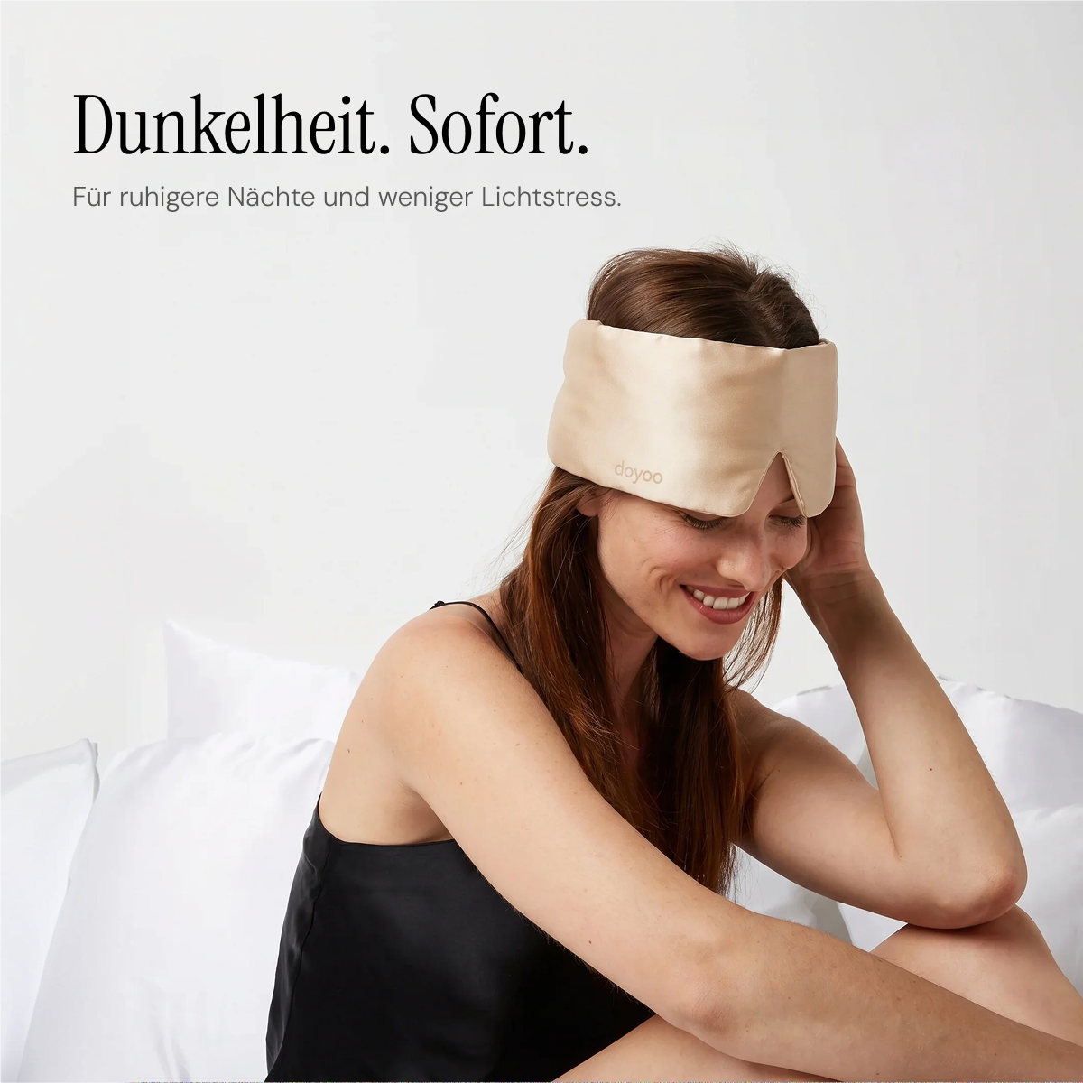 Doyoo™ Silk Sleep Mask - Schlafmaske aus Seide zur Reduktion von Augenringen und Falten