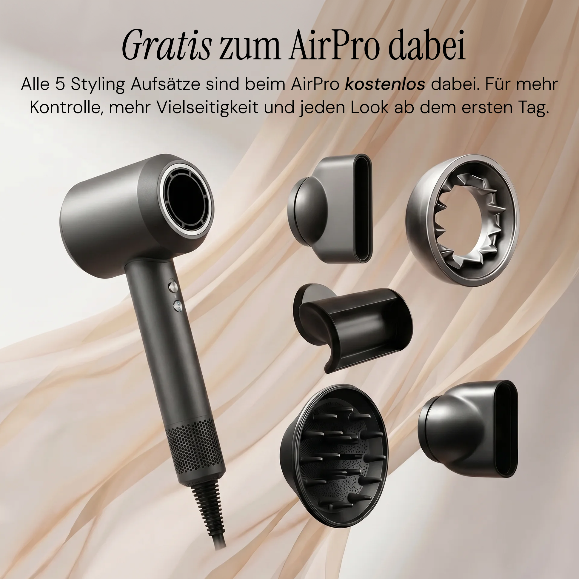 5 Styling Aufsätze - Original Doyoo™ AirPro Hochleistungsföhn