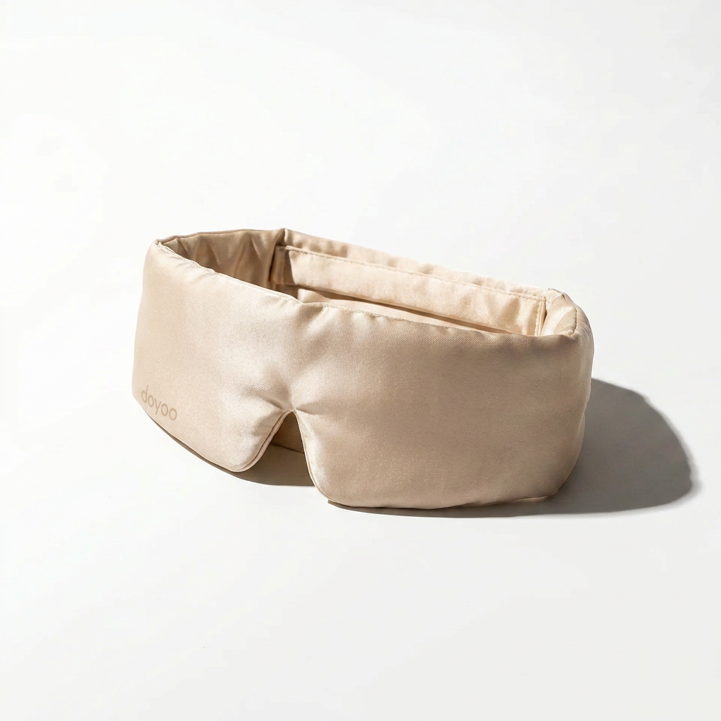 Doyoo™ Silk Sleep Mask - Schlafmaske aus Seide zur Reduktion von Augenringen und Falten